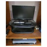 Element 19-Inch Flat Screen TV with Panasonic DVD VHS Recorder and Remotes