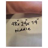 3-Piece Wood Entertainment Center with Glass Door Cabinets