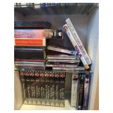 Large Collection of DVDs, VHS Tapes, and Box Sets