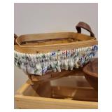 Collection of Decorative Figurines, Baskets, Glassware, and Holiday Items