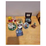 Collection of Disney and Character Snow Globes with Music Box