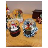 Collection of Disney and Character Snow Globes with Music Box