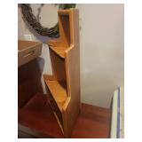 Wooden Three-Tier Corner Shelf Unit