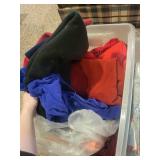 Lot of Fabric Pieces, Fleece, Disney Prints, and Poly Plus Filling