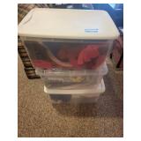 Lot of Fabric Pieces, Fleece, Disney Prints, and Poly Plus Filling