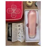 Wellness and Comfort Lot with Robe, Travel Pillow, First Aid Kit, and Accessories