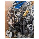 Large Lot of Assorted Electronics, Cables, and Gadgets