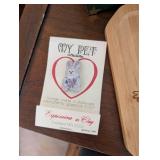 Assorted Collectibles Including EPCOT Food & Wine Board, Department 56 Bunny, and Disney Mail Holder