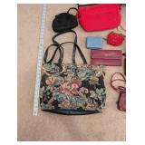 Collection of 16 Vintage and Modern Purses, Handbags, Wallets, and Accessories