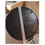 Black Vinyl Bar Stool with Chrome Frame