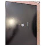 Copper-Tone Embossed Metal Tub and Red Serving Tray Set