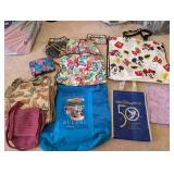 Collection of Tote Bags, Rolling Carrier, Disney Bags and The Sak Crochet Purse