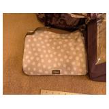 Thirty-One Utility Tote Bag Set with Purple Floral Pattern