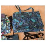 Collection of 7 Assorted Handbags and Totes Including Vera Bradley and Liz Claiborne