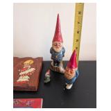 Vintage Scandinavian Gnome Figurines, Wall Plaques, and Decorative Tile Collection
