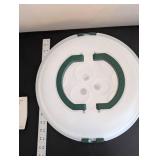 Set of 2 Plastic Food Storage Carriers with Egg Tray and Cake Carrier