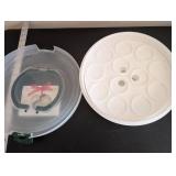 Set of 2 Plastic Food Storage Carriers with Egg Tray and Cake Carrier