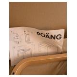 IKEA Poang Armchair Frame and Ottoman Frame Set with Assembly Instructions