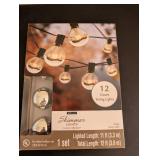 Ashland Shimmer Globe String Lights Set, 12 Count, 12 ft