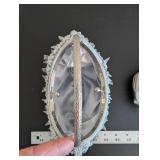 Set of 2 Evening Bags with Silver Beaded Clutch and Gold Pouch