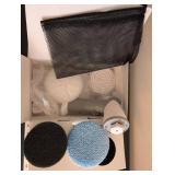 Electric Spin Scrubber Cleaning Kit with 6 Replacement Brush Heads and Accessories