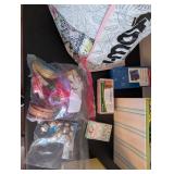 Collection of Gift Wrapping Supplies, Greeting Cards, and Craft Accessories