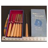 Set of 6 Stubai Wood Carving Chisels with Original Box