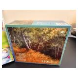 Chutes and Ladders Board Game - Parcheesi - Scrabble - Marian Hirsch 550-Piece Puzzle