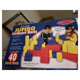 Melissa & Doug Deluxe Jumbo Cardboard Blocks - 40 Blocks