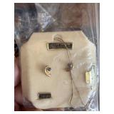 Vintage Wooden Jewelry Box with Beaded Necklaces, Earrings & Accessories