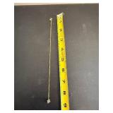 J.B. Hudson Gold-Tone Necklace with Blue Cluster Square Pendant