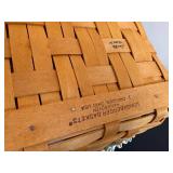 Longaberger Baskets Set - Handwoven Floral Liners (Lot of 3)