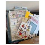 Craft Supplies Bundle: Scrapbook Paper, Stickers, Scissors & Journaling Kits