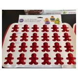 Disney Cookies for Santa Kit & Wilton 24-Cavity Silicone Mold & Angel Glass Ornament - New in Box