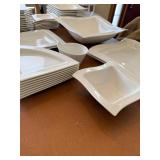 Large Collection Villeroy & Boch Crofton 1748 Germany Square Dinnerware - White Porcelain