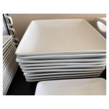 World Market and Threshold White Porcelain Square Dinnerware Set - Plates, Bowls & Mugs