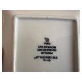 World Market and Threshold White Porcelain Square Dinnerware Set - Plates, Bowls & Mugs