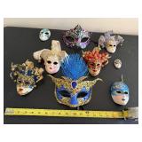 Venetian Masks - Assorted Masquerade Collection (Lot of 9)