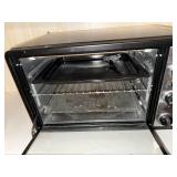 GE Toaster Oven - Countertop, Black, 3-Knob Control Panel