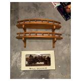 Sonoma Wall Sconce & 2 Wooden Wall Shelves (Set of 3)