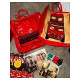 Harrods London Tote Bags - Red Bus Print (2 Bags)