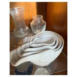 Porcelain Lattice Candle Holders, Set of Measuring cups, Letter Openers, Mini Sword Decorative Items