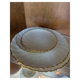 Lenox Laurel Floral Tea Set - Teacups, Saucers & Gold Rim Plates (USA)