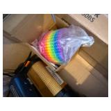 Digital Scale with Purple Silicone Muffin Cup & Rainbow Cupcake Liners