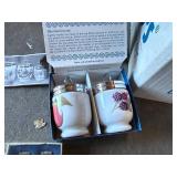 Konge Norwegian Pewter Flatware Sets (4 Boxes) - Royal Worcester Egg Coddler (2 Cups)