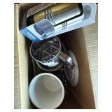 Flour Sifter & Utensil Holder - 18/8 Stainless Kitchenware