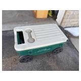 Ames Lawn Buddy Garden Cart - Green With Beige Lid, Tool Organizer