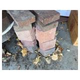 Brick Pavers & Croquet Bocce Set - Red/Gray Concrete Blocks with Mallets & Balls