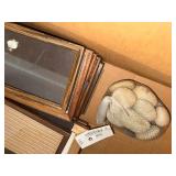 Assorted Wooden Picture Frames - Dark Brown Finish, Mixed Sizes (Includes 5x7 Diploma Frame)