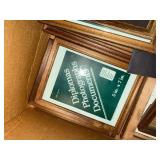 Assorted Wooden Picture Frames - Dark Brown Finish, Mixed Sizes (Includes 5x7 Diploma Frame)
